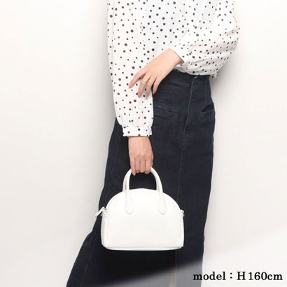 【EFOLE】 フェイクレザー ミニボストン ショルダー バッグ （キャメル）｜詳細画像