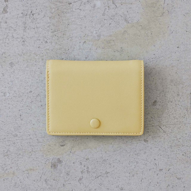 【EFOLE】 フェイクレザー バイカラー 2つ折り 財布 （イエロー）