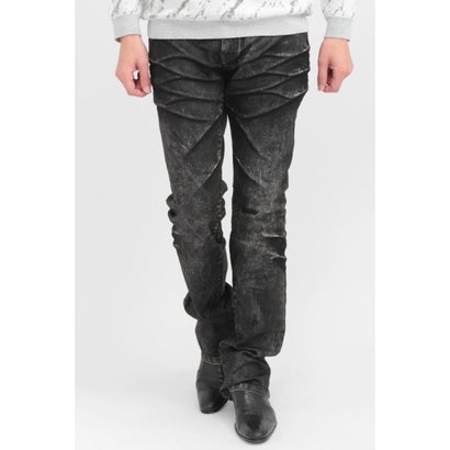 TORNADO MART∴ハードケミカルコーティングシューカットデニム （ネイビー）｜詳細画像