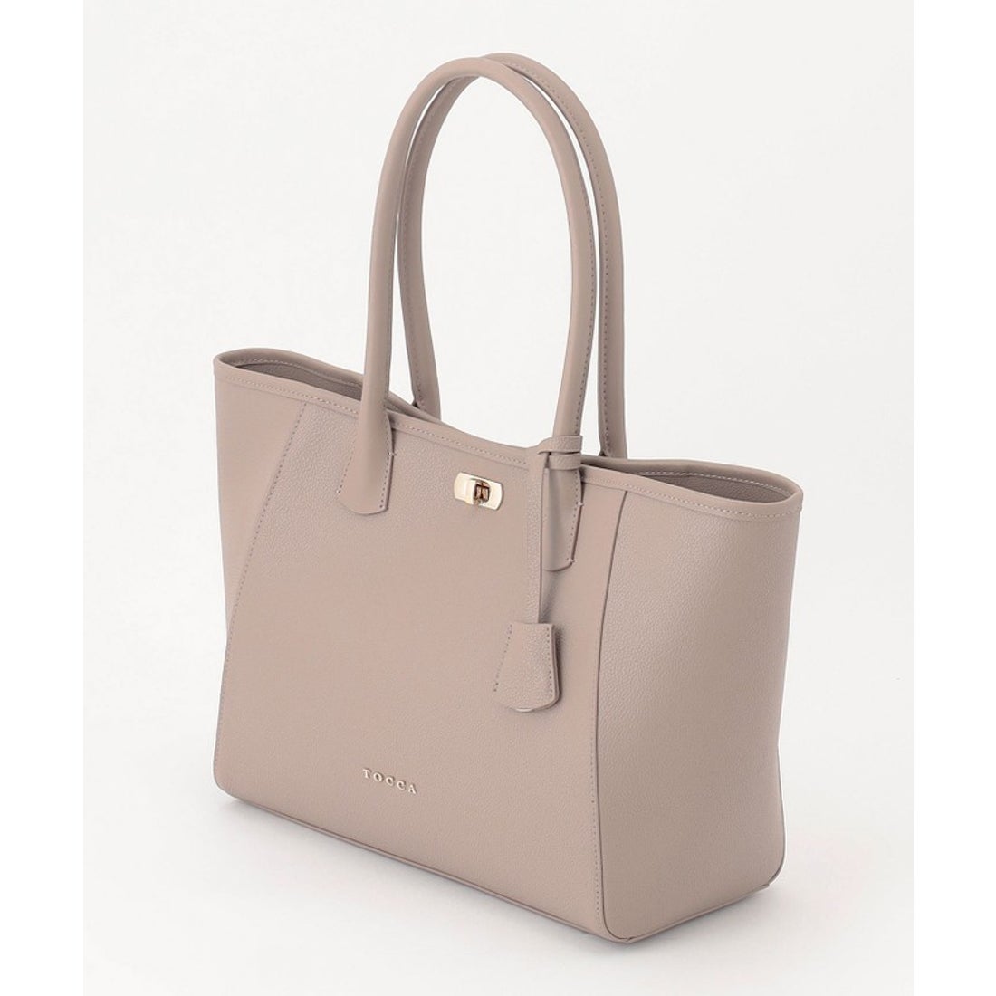 トッカ TOCCA ESPOIR LEATHER TOTE トートバッグ （ベージュ系 