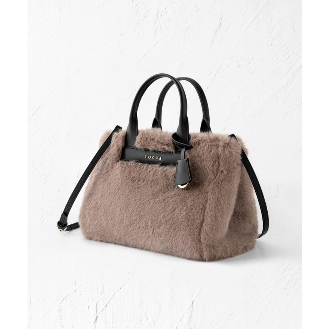 トッカ TOCCA CHOCOLA FUR BAG ファーバッグ （ベージュ系 