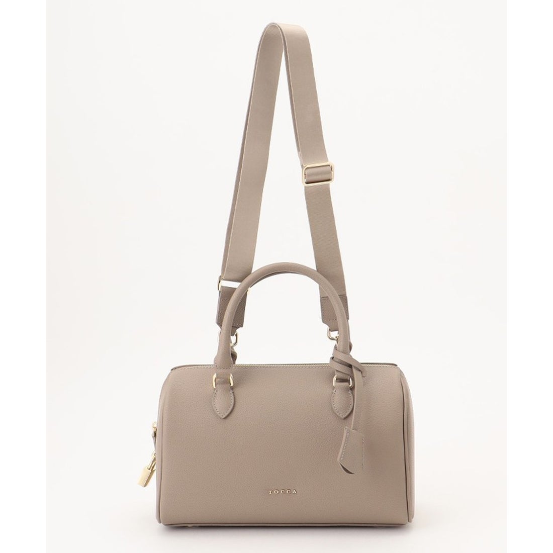 トッカ TOCCA T－ECLAIR LEATHERBAG ボストンバッグ （ベージュ系 