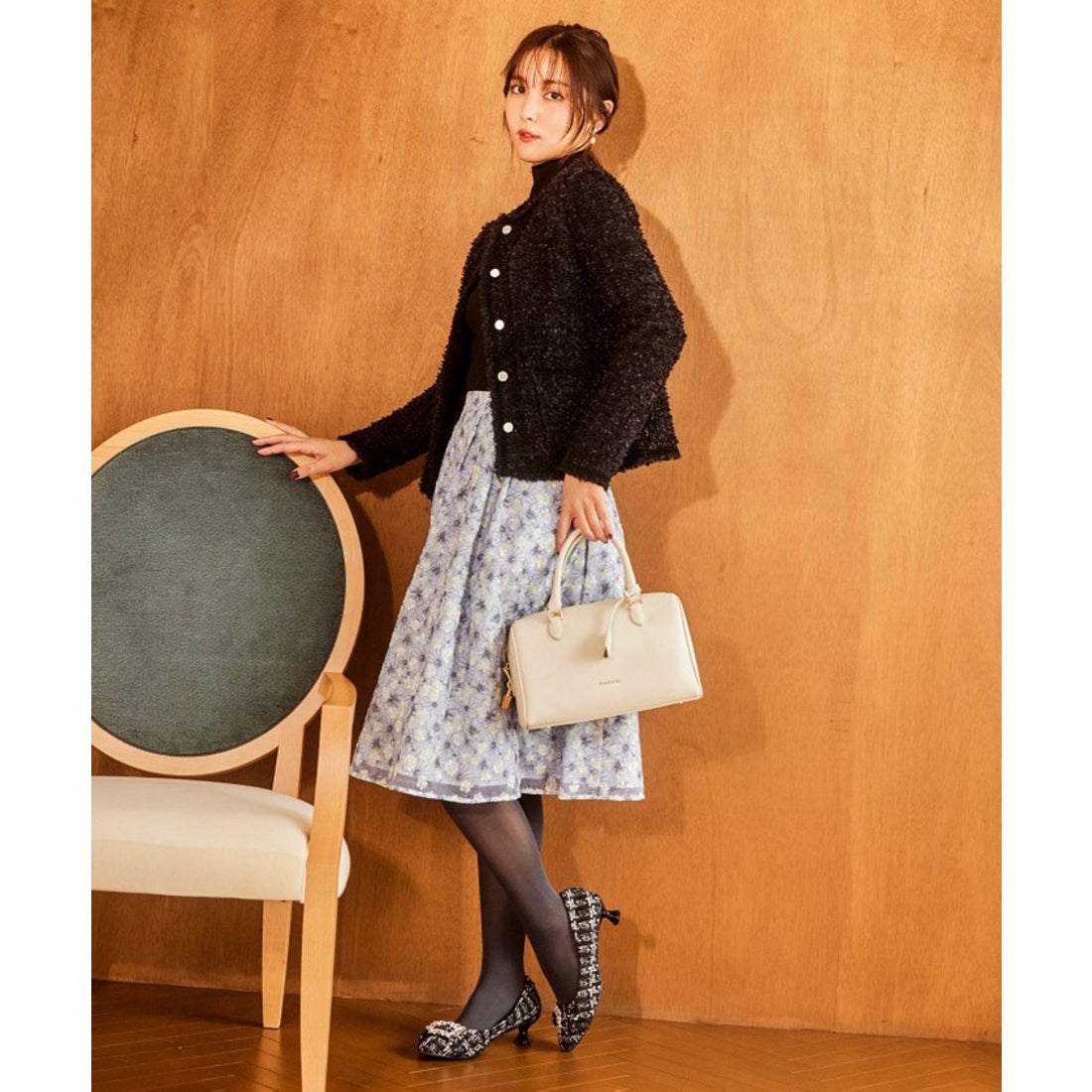 トッカ TOCCA T－ECLAIR LEATHERBAG ボストンバッグ （ベージュ系 