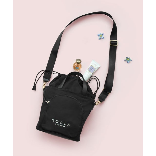 【WEB＆一部店舗限定】【撥水・リサイクル素材】COLLINA BUCKETBAG バケットバッグ （ブラック系）