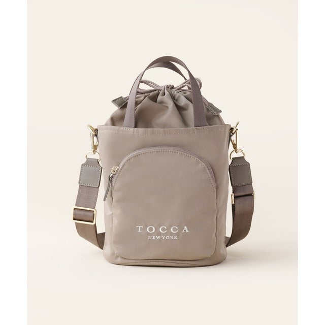 【WEB＆一部店舗限定】【撥水・リサイクル素材】COLLINA BUCKETBAG バケットバッグ （ベージュ系）
