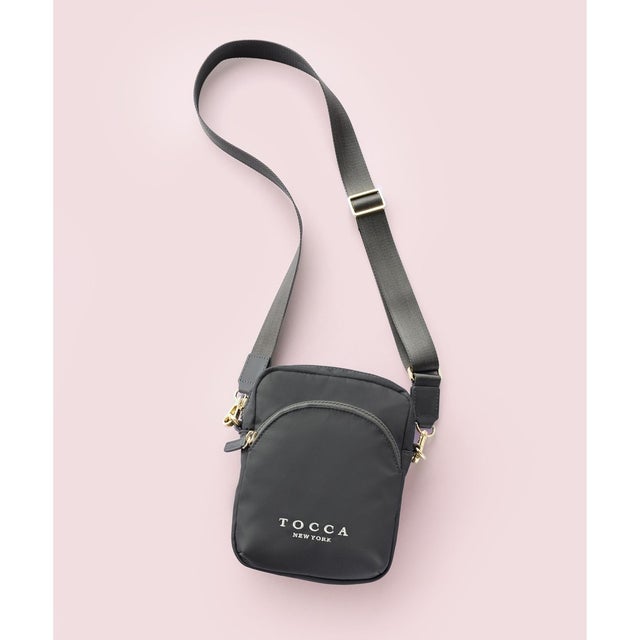 【WEB＆一部店舗限定】【撥水・リサイクル素材】COLLINA NYLON POCHETTE ポシェット （グレー系）