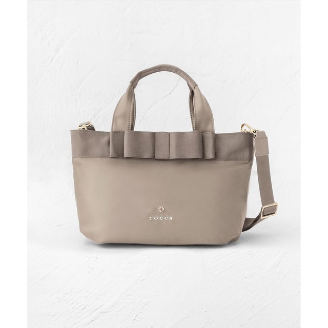 【大人百花掲載】【撥水】RIBBON BRICK TOTE M トートバッグ M （[新色]ベージュ系）