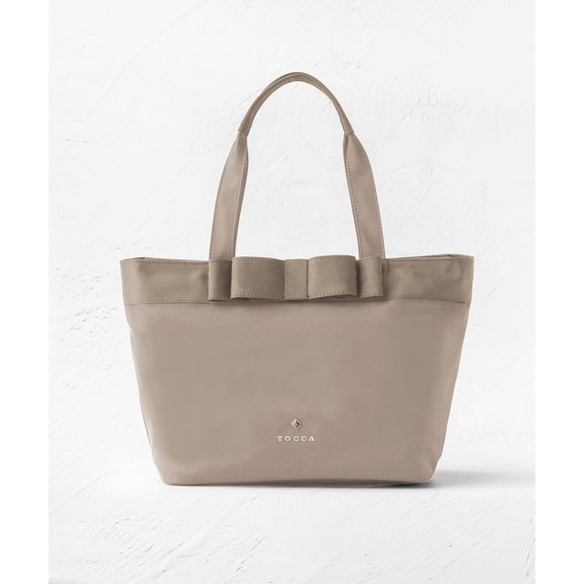 【撥水・A4サイズ対応】RIBBON BRICK A4TOTE トートバッグ （[新色]ベージュ系）