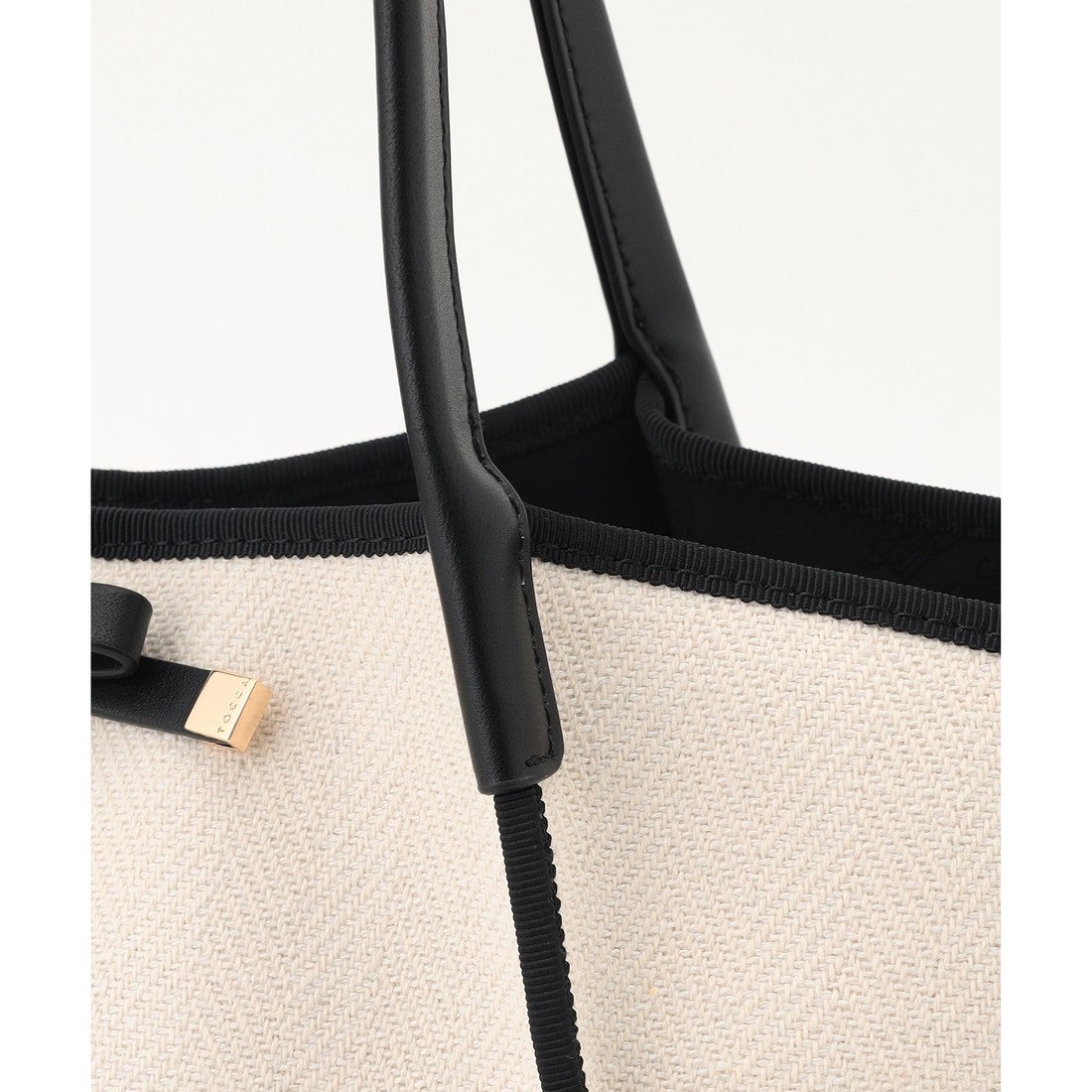 TOCCA 【A4サイズ対応】TRIM RIBBON CANVASTOTE トートバッグ