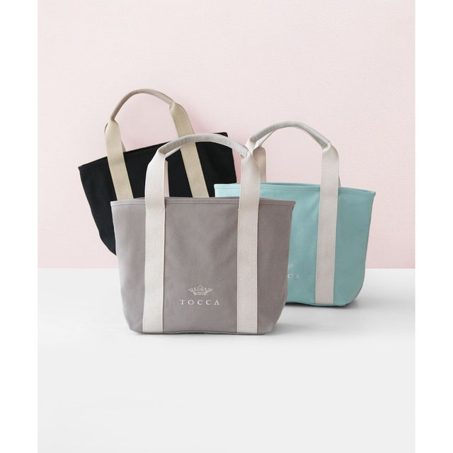 LUMINA STRADA CANVAS TOTE キャンバストートバッグ （グレー×シルバー）