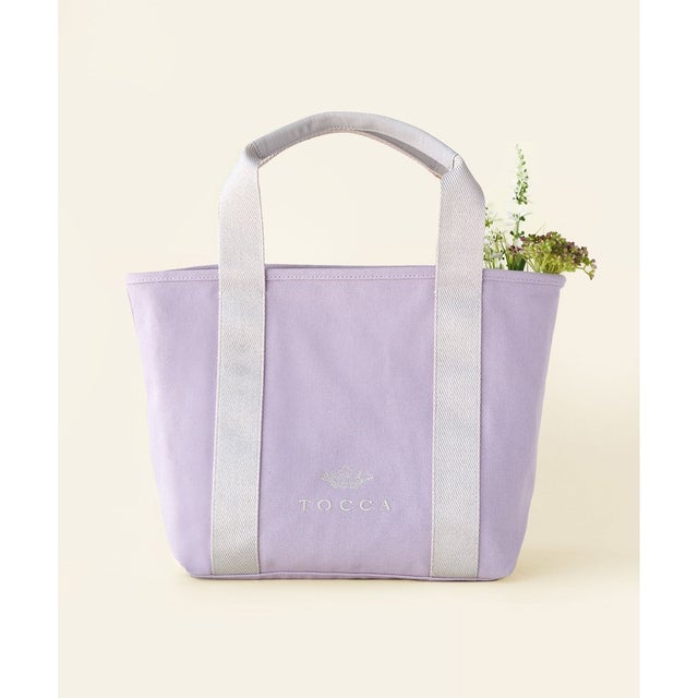 LUMINA STRADA CANVAS TOTE キャンバストートバッグ （ラベンダー×シルバー）