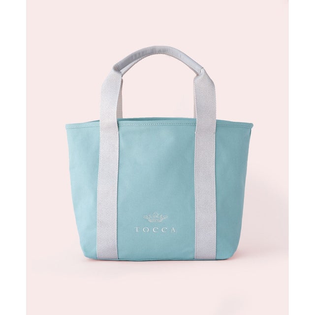 LUMINA STRADA CANVAS TOTE キャンバストートバッグ （トッカブルー×シルバー）