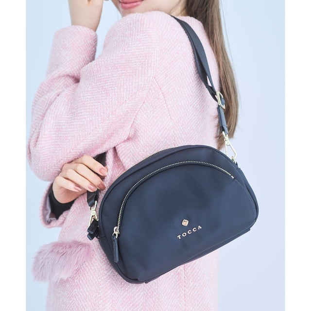 【撥水】LUNAE NYLON BAG ショルダーバッグ （ブラック系）