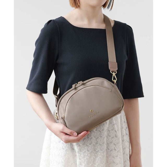 【撥水】LUNAE NYLON BAG ショルダーバッグ （ベージュ系）