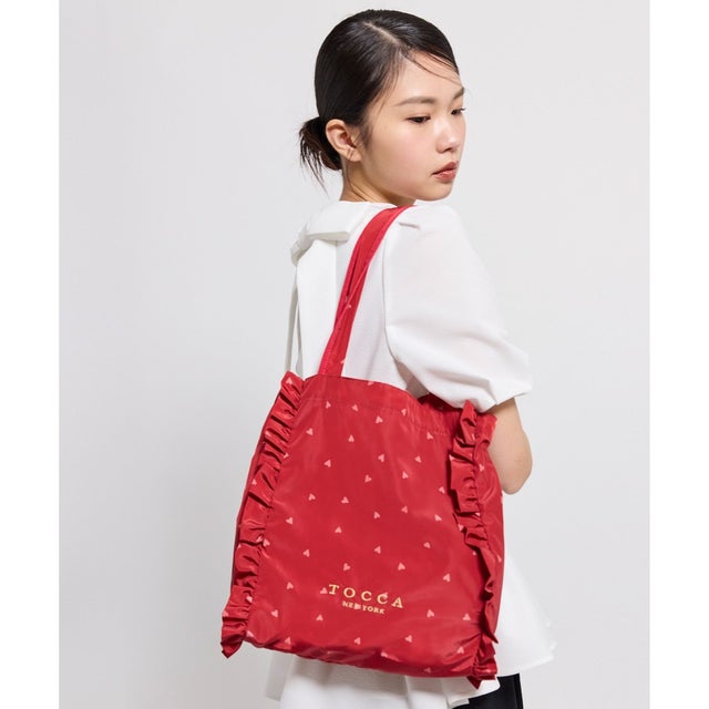 【撥水】DANCING LOVE FRILL SUBBAG サブバッグ （［新色］レッド系）