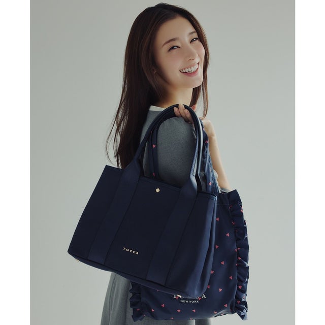 【撥水・A4サイズ対応】IRENE 2WAY NYLONBAG ナイロンバッグ （ネイビー系）