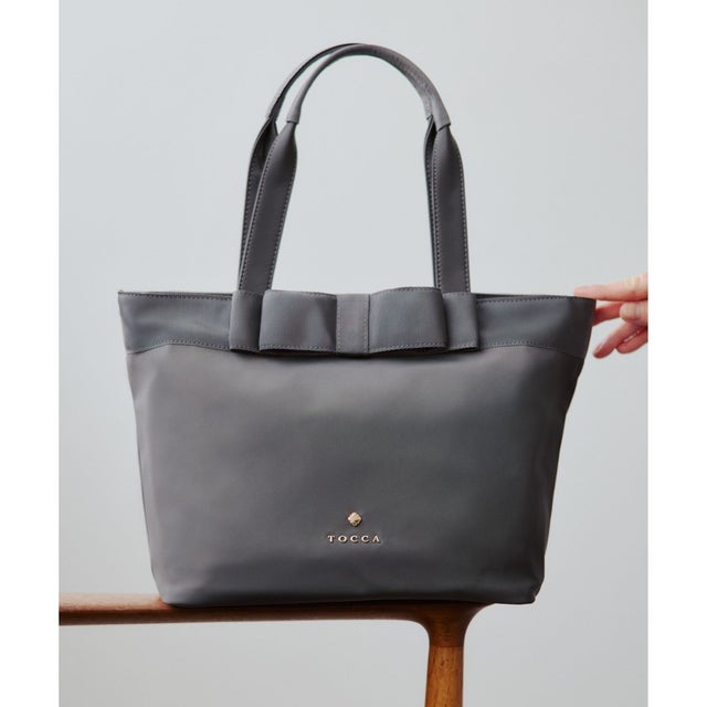【新色登場・A4サイズ対応】RIBBON BRICK A4TOTE トートバッグ （[新色]ライトグレー系）