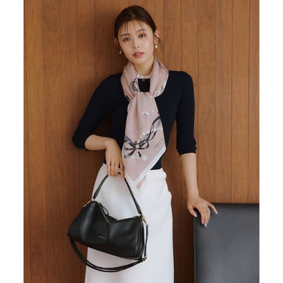 【岡崎紗絵さん着用】TRAPEZIUM 2WAY SHOULDER BAG ショルダーバッグ （ブラック系）｜詳細画像