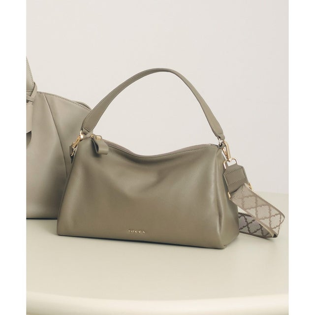 【岡崎紗絵さん着用】TRAPEZIUM 2WAY SHOULDER BAG ショルダーバッグ （ベージュ系）
