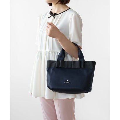 TOCCA 【新色登場・大人百花掲載】RIBBON BRICK TOTE M トートバッグ M （[新色]ブラウン系）｜詳細画像