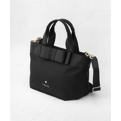 TOCCA 【新色登場・大人百花掲載】RIBBON BRICK TOTE M トートバッグ M （[新色]ブラウン系）｜詳細画像