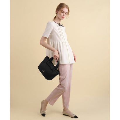 TOCCA 【新色登場・大人百花掲載】RIBBON BRICK TOTE M トートバッグ M （[新色]ブラウン系）｜詳細画像