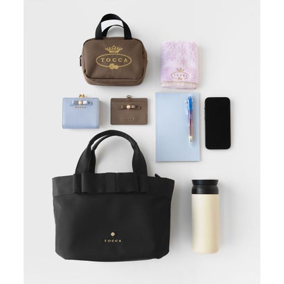 TOCCA 【新色登場・大人百花掲載】RIBBON BRICK TOTE M トートバッグ M （[新色]ブラウン系）｜詳細画像