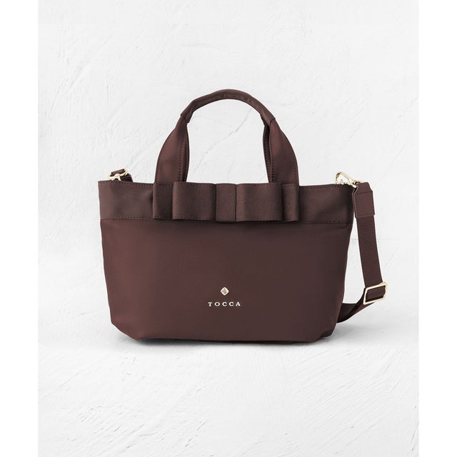 【新色登場・大人百花掲載】RIBBON BRICK TOTE M トートバッグ M （[新色]ブラウン系）