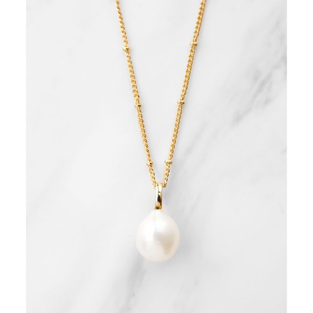 NOBLE PEARL NECKLACE 淡水バロックパール ネックレス （ゴールド系）