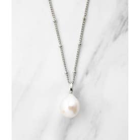 NOBLE PEARL NECKLACE 淡水バロックパール ネックレス （シルバー系）