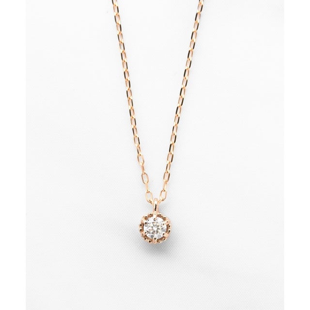 【WEB限定】FLORA K18 DIAMOND NECKLACE K18 ダイヤモンド ネックレス （ローズ系）