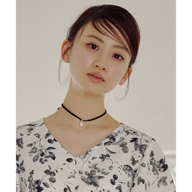 TIED WITH PEARL NECKLACE ネックレス （ブラック系）