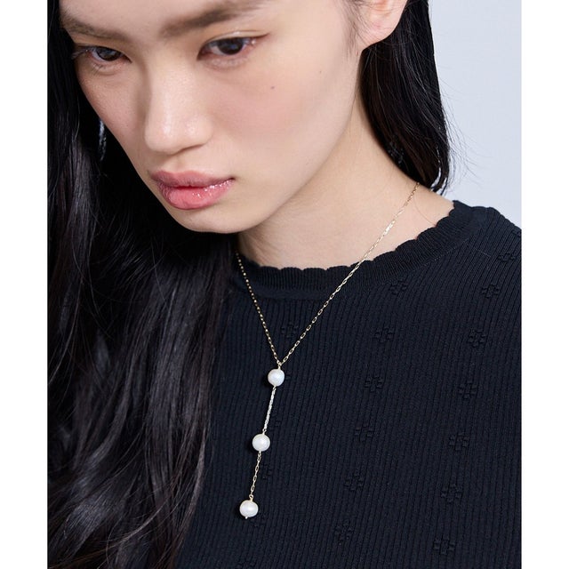 TROIS PERLE NECKLACE ネックレス （ゴールド系）