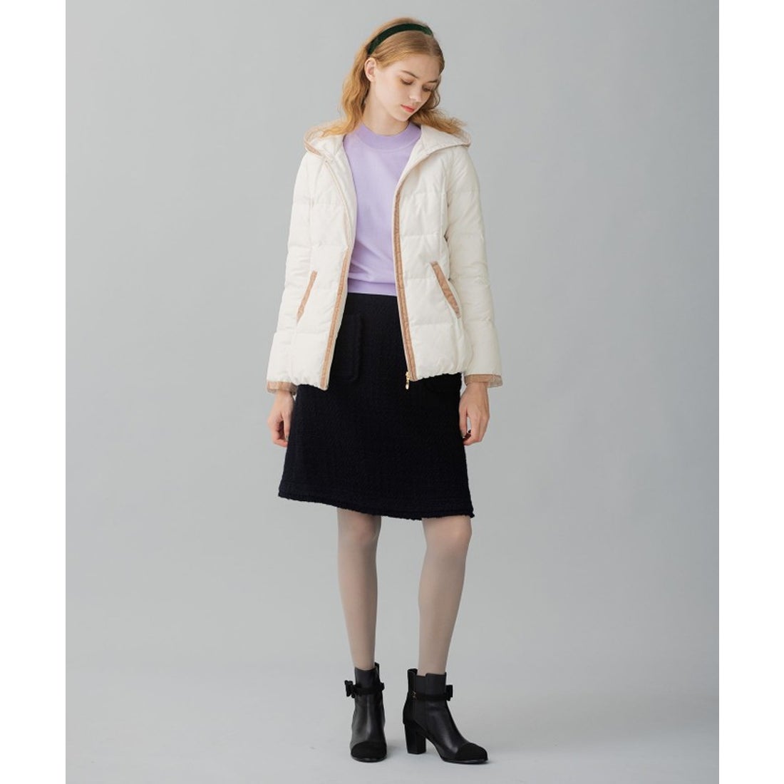 トッカ TOCCA HOLIDAY ショートダウンコート （アイボリー系 