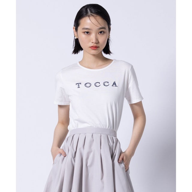 【洗える】TEXT LOGO TEE Tシャツ （アイボリー系）