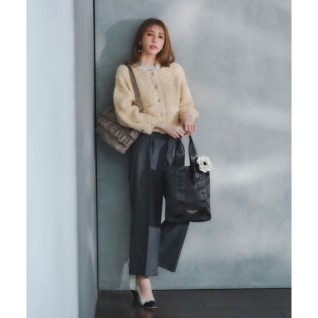 【洗える・消臭】BABY SCALLOP PANTS パンツ （ネイビー系）