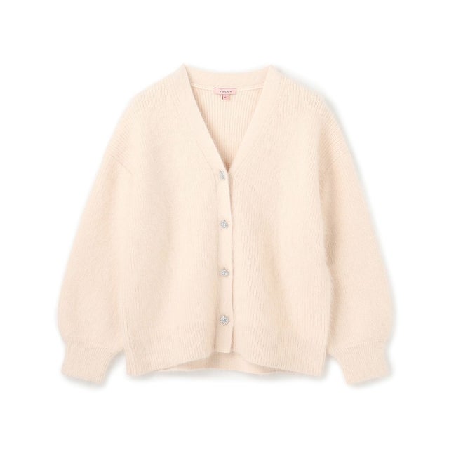 【洗える】CANDY FLOSS KNIT カーディガン （アイボリー系）