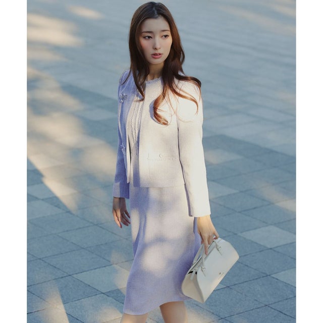 FROST MIST TWEED ドレス （ライラック系5）