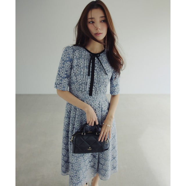 GARDEN OF LACE DRESS ドレス （スカイブルー系）