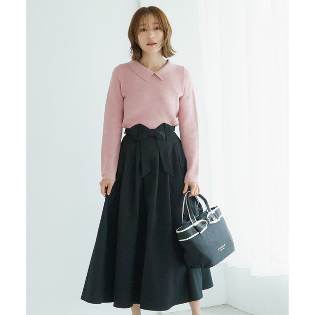 【chayさん着用】BLUSH CHARM SKIRT スカート （ブラック系）