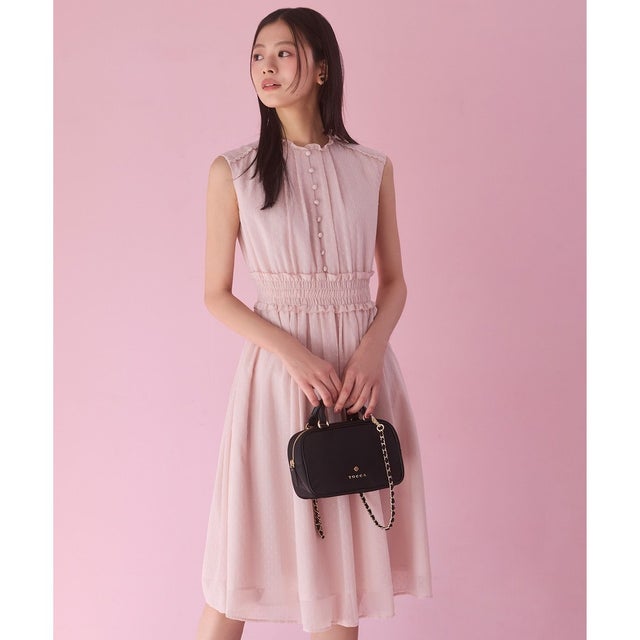 【WEB限定カラーあり】STEP IN PUDDLE ドレス （ピンク系）