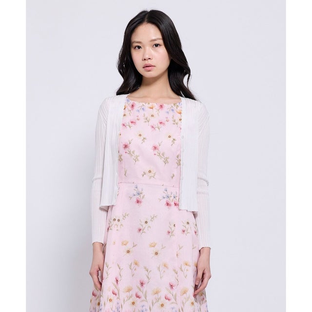EYELET AJISAI カーディガン （アイボリー系）