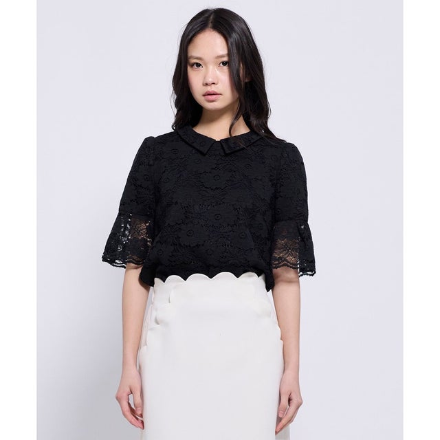 LACE DREAMLET レースカットソー （ブラック系）