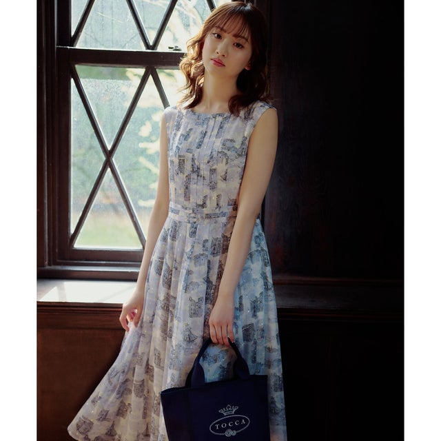 【星風まどかさん着用】SEA BLUE ドレス （グレー系5）