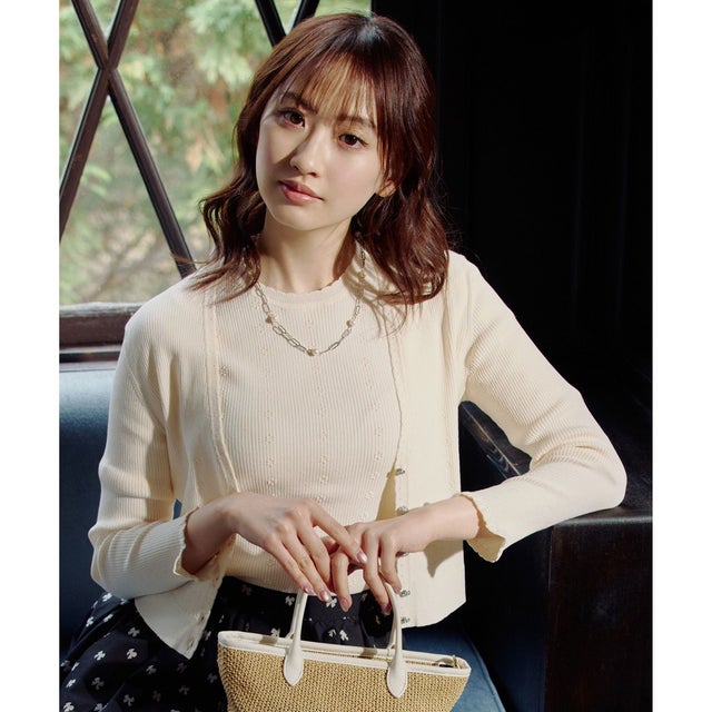 【星風まどかコラボ】STELLA BREEZE KNIT カーディガン （アイボリー系）
