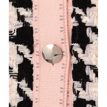 【上西星来さん着用】PINK HOUNDTOOTH カーディガン （ピンク系5）｜詳細画像