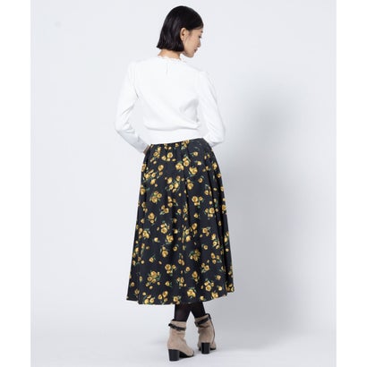 CHIFFON LACE KNIT ニットトップス （ブラック系）｜詳細画像