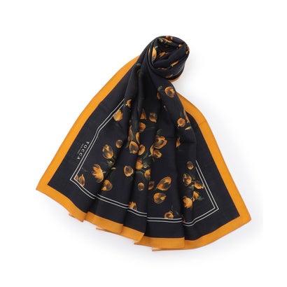 TULIP ASH WOOLSILK STOLE ストール （ブラック系5）｜詳細画像