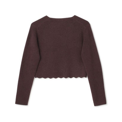 TOCCA RIBBON BIJOUX CASHMERE ボレロ （ブラウン系）｜詳細画像