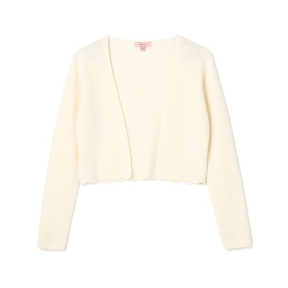 TOCCA RIBBON BIJOUX CASHMERE ボレロ （アイボリー系）｜詳細画像